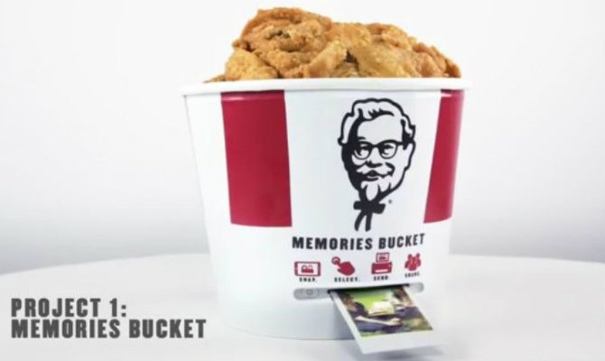 WATCH: KFC Unveils Chicken Bucket That Doubles As Photo Printer | Food