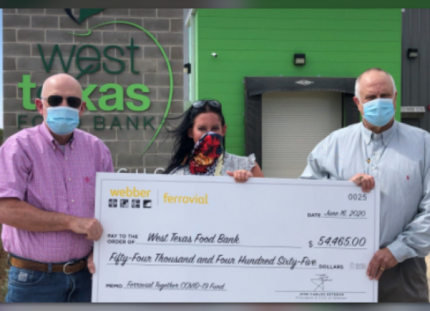 West Texas Food Bank Receives $54,000 Donation from Houston Ferrovial and Its Subsidiaries