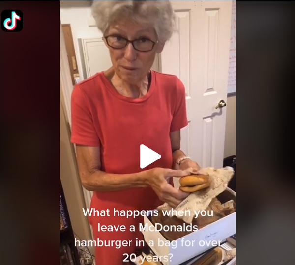 Woman Reveals What McDonald's Hamburger and Fries Looks Like After Keeping It for 24 Years