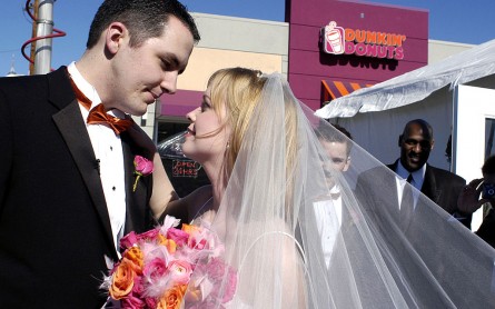 Dunkin' is Launching Wedding Merchandise alongside their Drive-Thru Weddings in an attempt to sell more than just-food