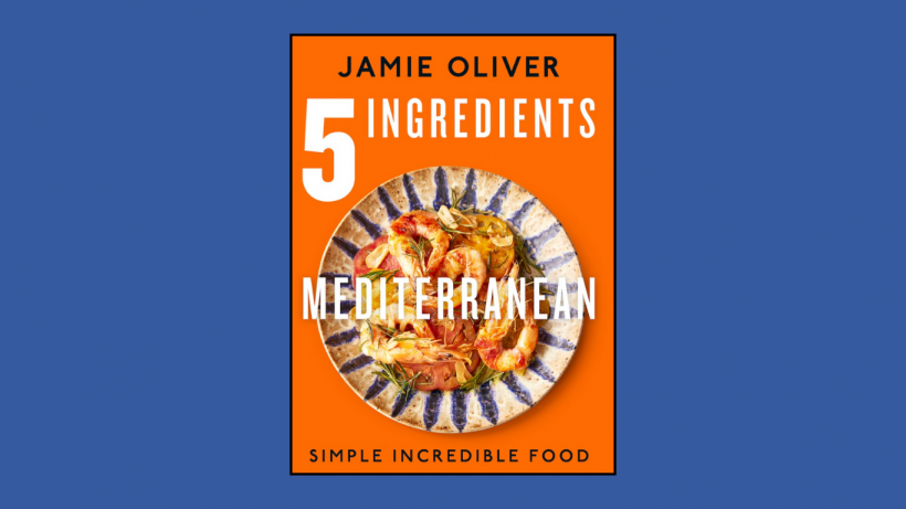 The cover of Jamie Oliver's 5 Ingredients, Mediterranean.
