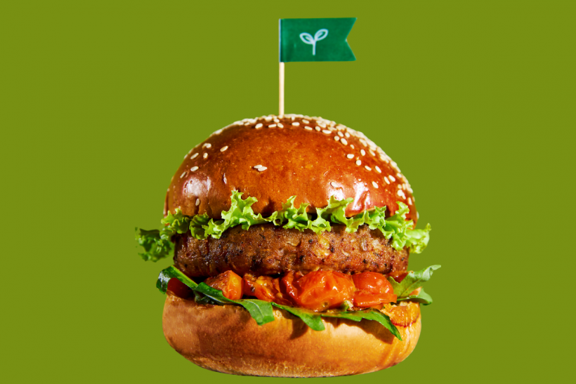 Plant-based burger.