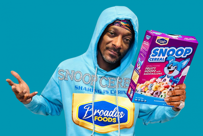 Snoop Dogg presents Snoop Cereal.