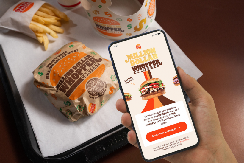 Burger King is offering guests the chance to win 1 million dollars for their Ultimate Whopper creation.