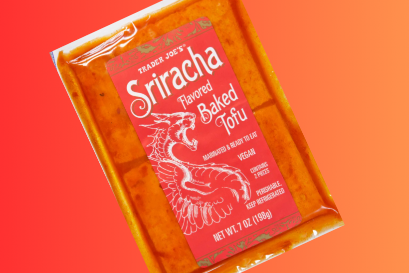 Trader Joe's Sriracha Baked Tofu.