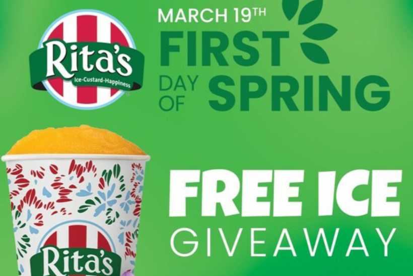 Rita’s is offering a free 6 oz Italian Ice in any flavor on the first day, March 19th!