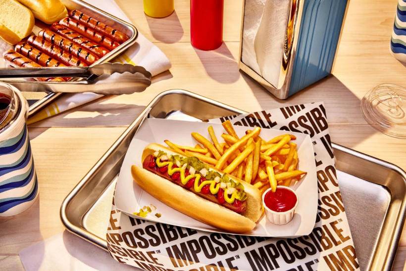 Impossible Food Beef Hot Dogs are getting a bolder look.