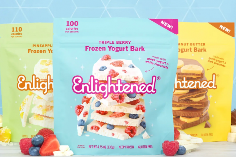 Enlightened Frozen Yogurt Bark.