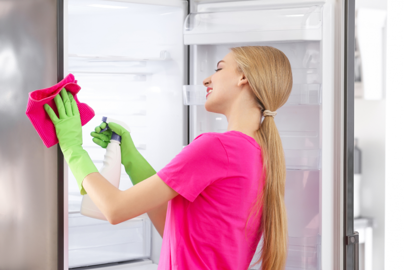 Aim to do routine clean outs once a week and a deep clean of your fridge once every three or four months.
