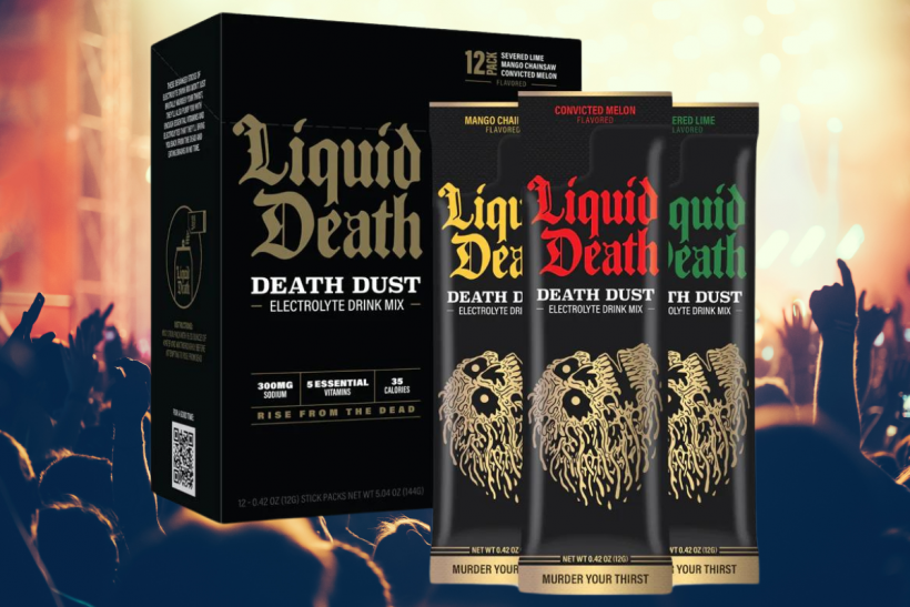 Liquid Death Dust.
