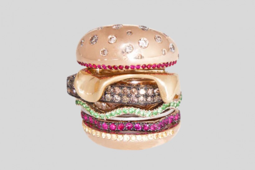 Hamburger Ring by Nadine Ghosn.