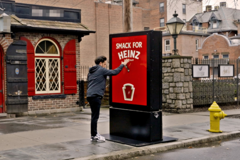 Heinz ketchup dispensers in Chicago.