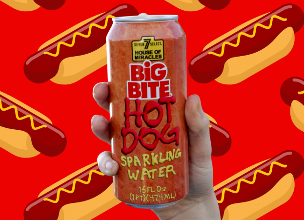 7-Eleven’s Big Bite Hot Dog Sparkling Water 