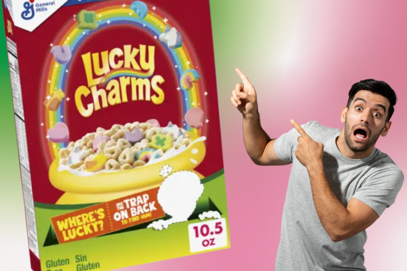 You can double the size of your Lucky Charms marshmallows!