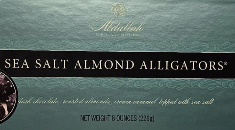 A limited number of Abdallah’s Sea Salt Almond Alligators have been recalled due to an incorrect ingredient label.