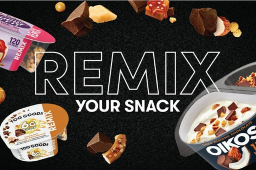 Danone Remix Snack Yogurts.