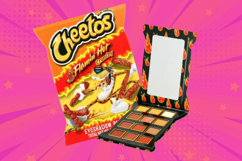 The Flamin’ Hot Cheetos Eye Shadow Palette is available at Walmart.