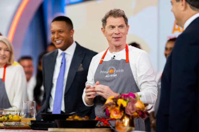 Craig Melvin and Bobby Flay on the TODAY Show on November 16, 2023.