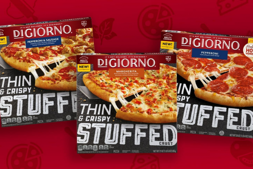 DiGiorno Thin & Crispy Stuffed Crust Pizza.