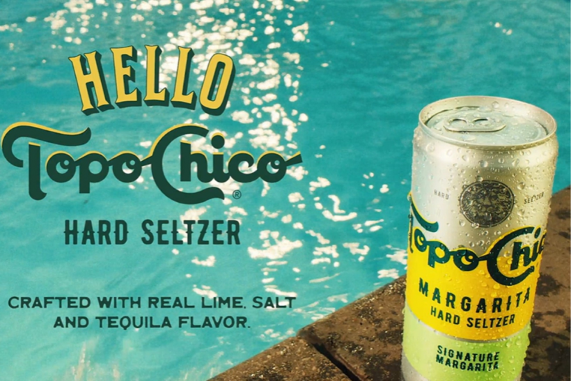 Topo Chico Hard Seltzer.  