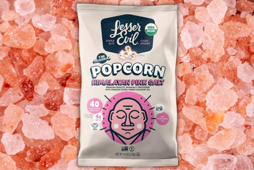 LesserEvil Organic Popcorn Himalayan Sea Salt.
