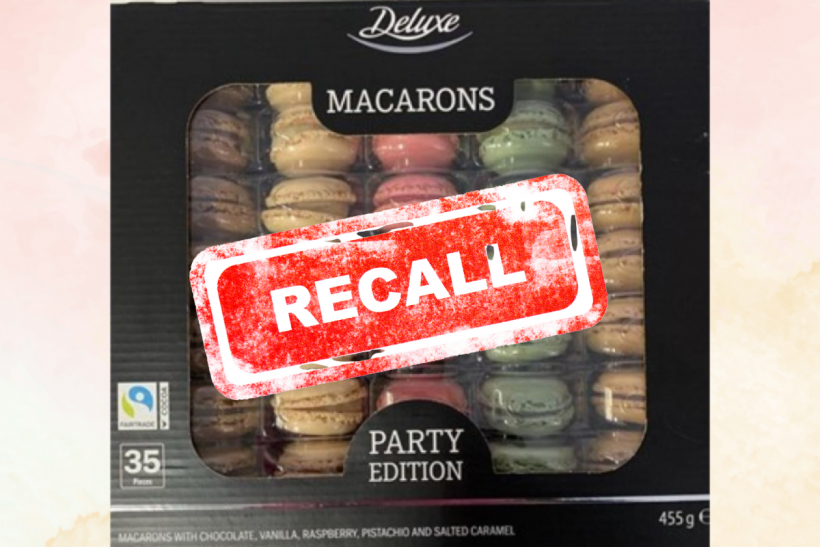 Lidl Deluxe Party Edition Macarons may contain several food-borne allergens.