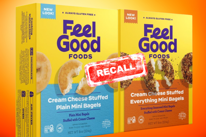 Feel Good Foods voluntarily recalls Gluten-Free Cream Cheese Stuffed Mini Bagels.