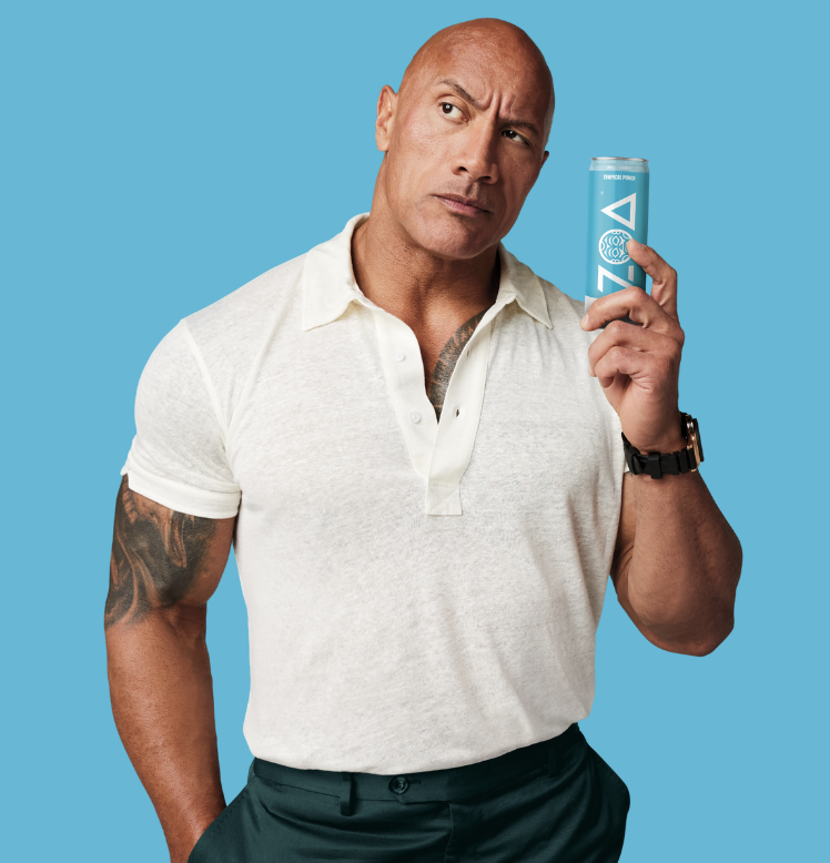 The Rock owns Zoa, a line of energy supplements, and beverages.
