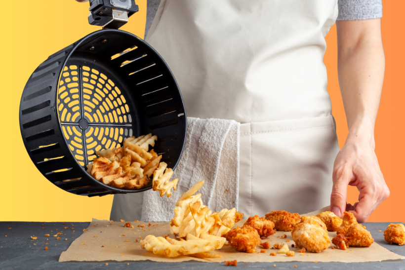 Air fryers are great for cooking perfectly crispy fries and chicken.