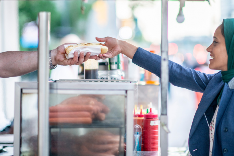 Street food carts are an old tried and true tradition in NYC.
