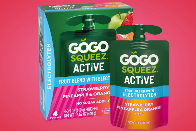 GoGo squeeZ Active Fruit Blends.
