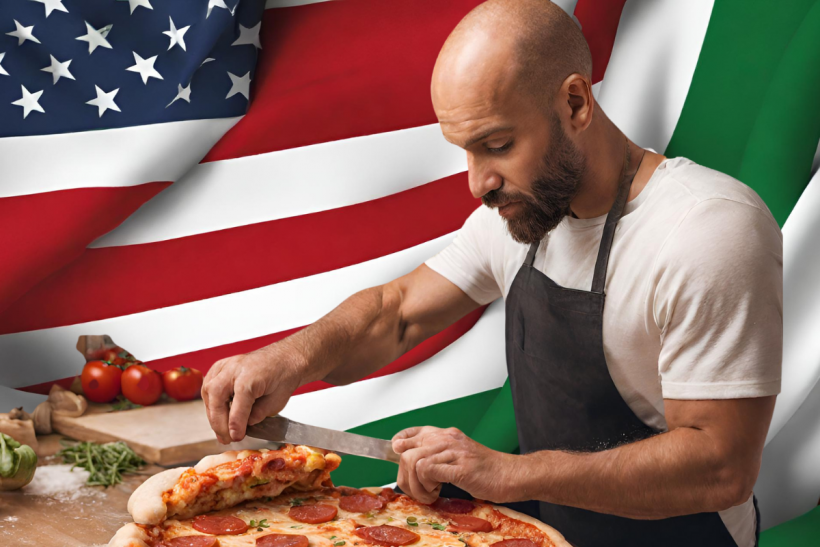 A recent book from a culinary historian says Pizza Rossa originated in America.