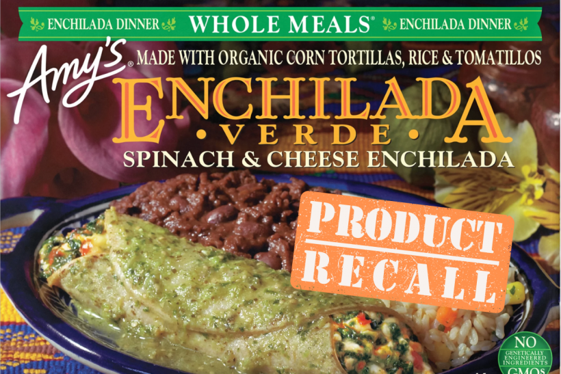 Recalled Amy's Enchiladas Verdes.