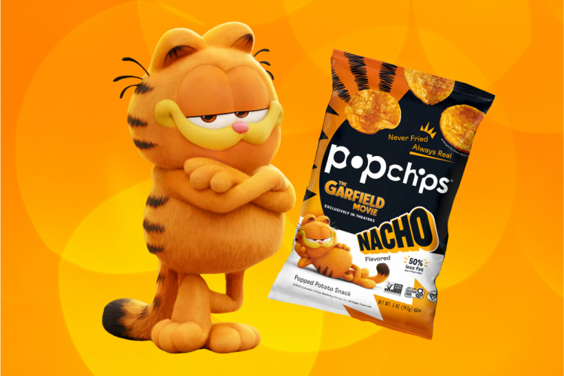 Garfield and Popchips Nacho.