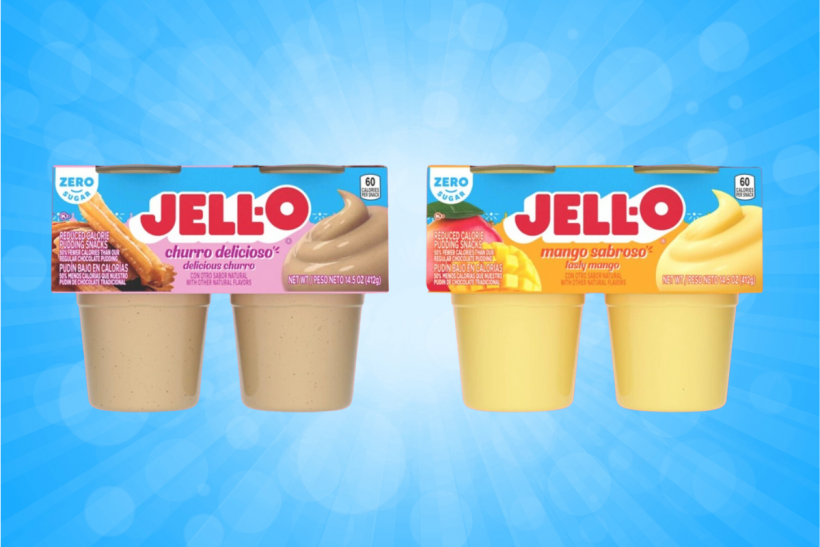 New Jell-O pudding flavors Churro Delicioso and Mango Sabroso.
