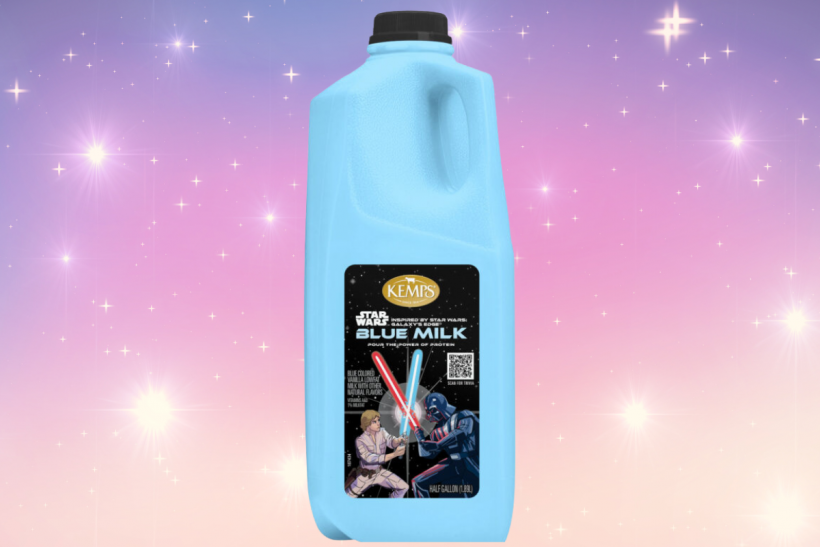 Kemps blue Star Wars milk.