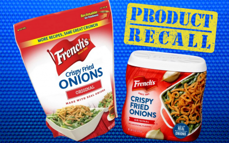 Two varieties of French’s Crispy Fried Onions are being recalled in Arizona and Illinois.