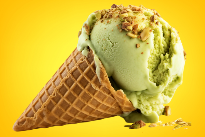 Are there nuts in your pistachio ice cream?