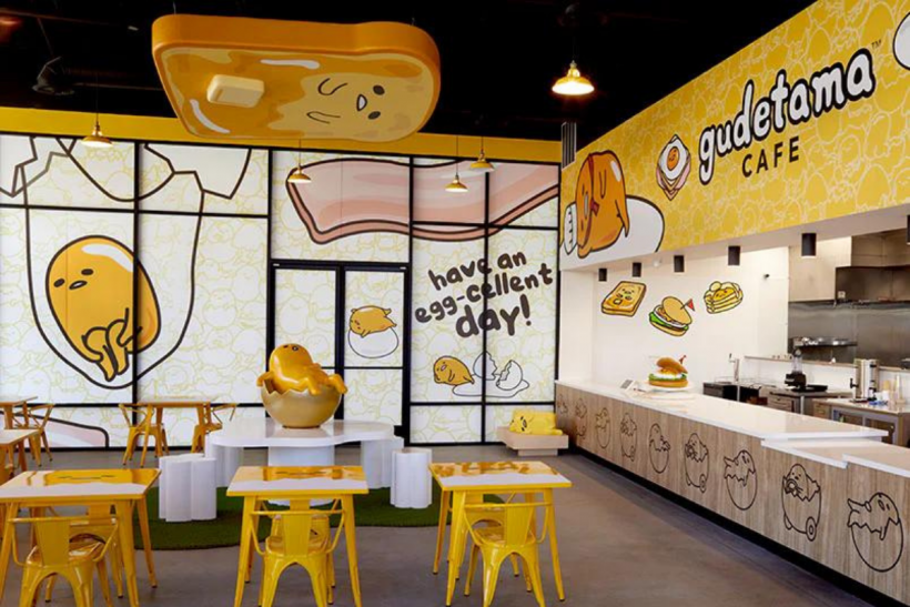 Gudetama Cafe. 
