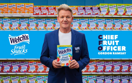  GORDON RAMSAY BECOMES FIRST-EVER WELCH'S® FRUIT SNACKS CHIEF FRUIT OFFICER UNDERSCORING BRAND COMMITMENT TO USING WHOLE FRUIT AS ITS MAIN INGREDIENT