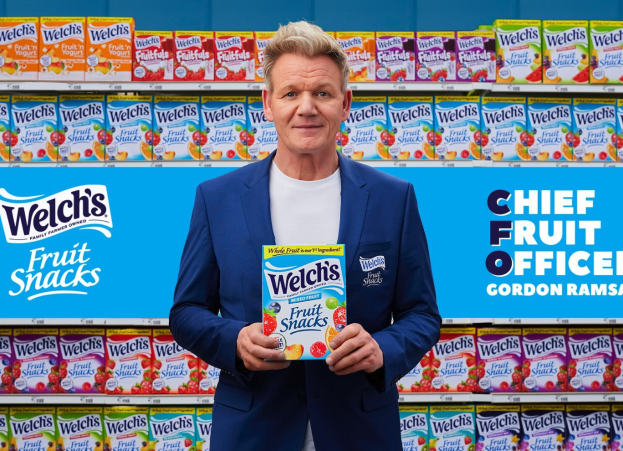  GORDON RAMSAY BECOMES FIRST-EVER WELCH'S® FRUIT SNACKS CHIEF FRUIT OFFICER UNDERSCORING BRAND COMMITMENT TO USING WHOLE FRUIT AS ITS MAIN INGREDIENT