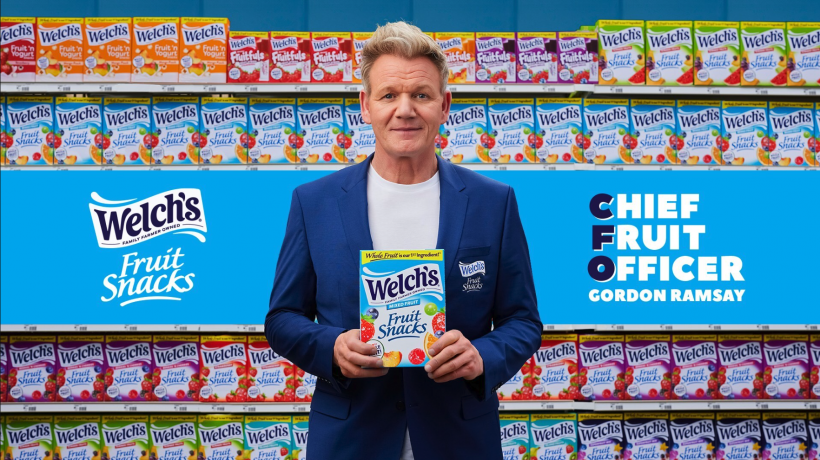 GORDON RAMSAY BECOMES FIRST-EVER WELCH'S® FRUIT SNACKS CHIEF FRUIT OFFICER UNDERSCORING BRAND COMMITMENT TO USING WHOLE FRUIT AS ITS MAIN INGREDIENT.