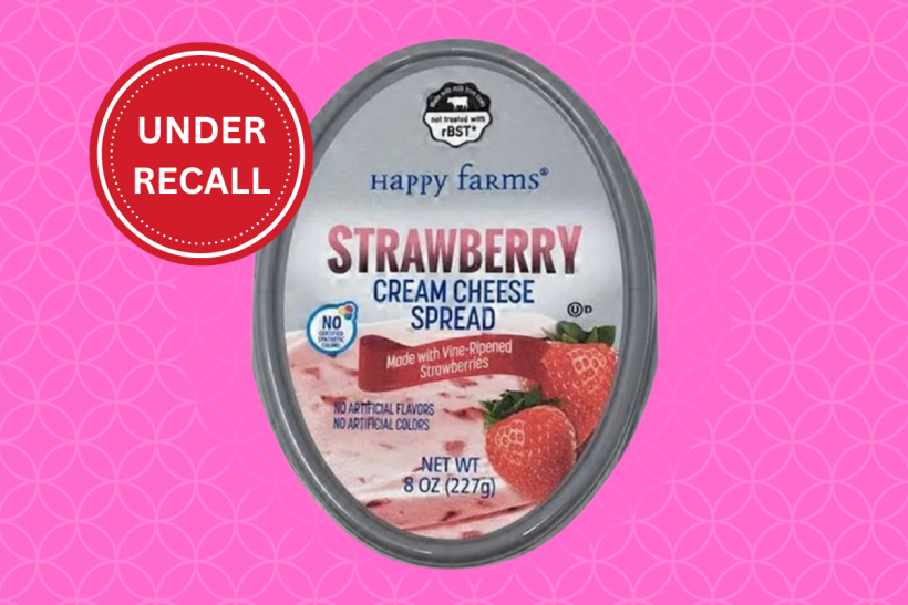 Happy Farms Strawberry Cream Cheese Spread is under recall.