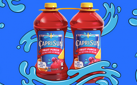 Capri Sun’s new 96-ounce jugs can be found in double packs at many bulk retailers.