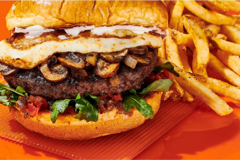 Dave & Buster's burger.