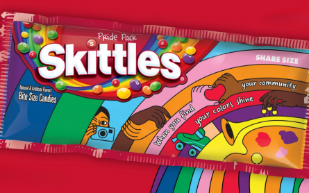 The new SKITTLES Pride Packs will be on shelves for a limited time this summer.