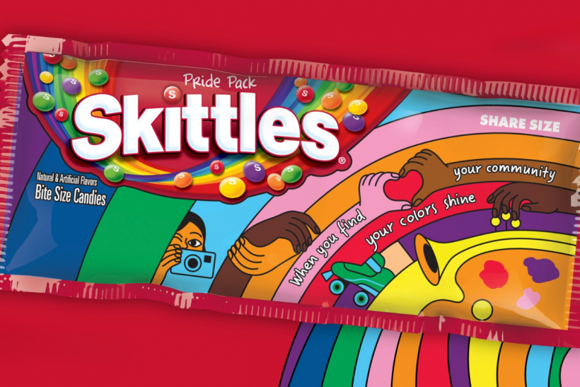 The new SKITTLES Pride Packs will be on shelves for a limited time this summer.