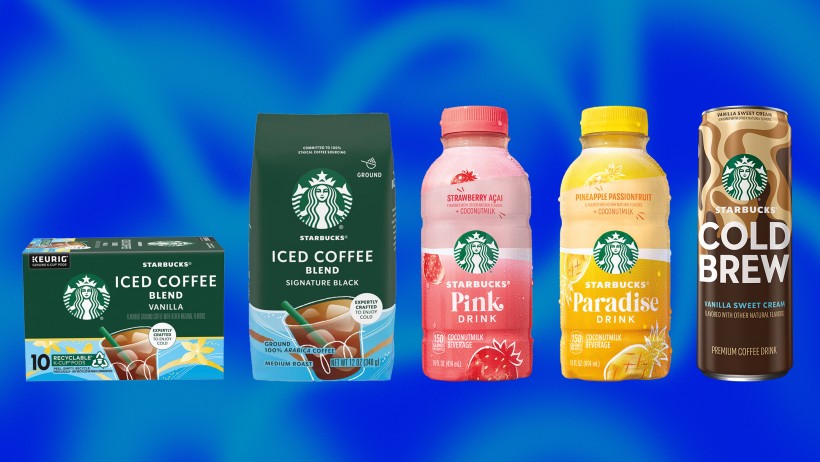 Starbucks line of retail items for Summer.