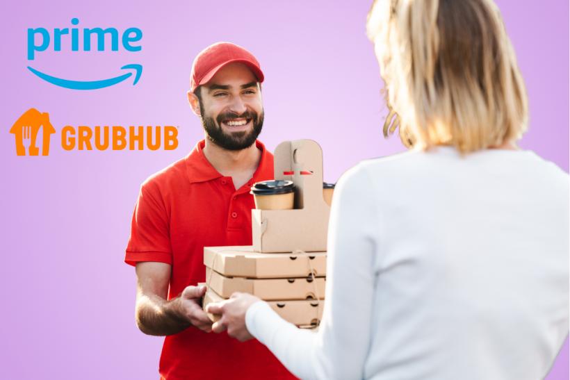 Get your Grubhub through Amazon now.