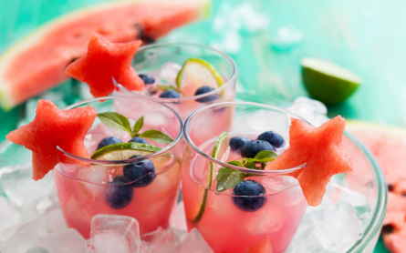 The humble watermelon has become the subject of many a mocktail